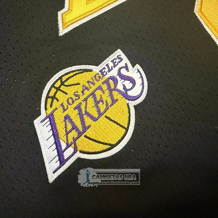 Camiseta Los Angeles Lakers Kobe Bryant NO 8 Hardwood Classics Mitchell & Ness 1996-97 Negro